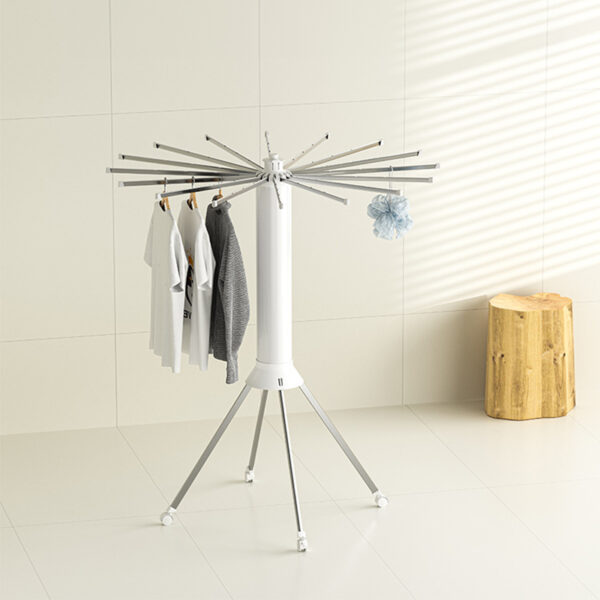 V2 Octopus Round Drybox 1, a portable single-tripod folding drying rack for up to 16 pieces (40kg) of laundry, round and foldabl – Image 5